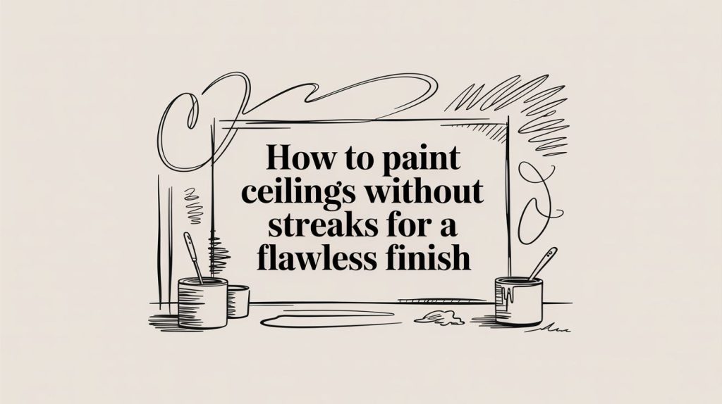 Painting tools and techniques for streak-free ceilings and a flawless finish.