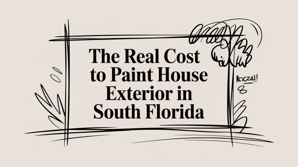 Real cost to paint house exterior in South Florida, All Coast Painting graphic.