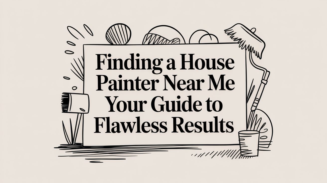 Painting supplies and tools for a house painter near me.